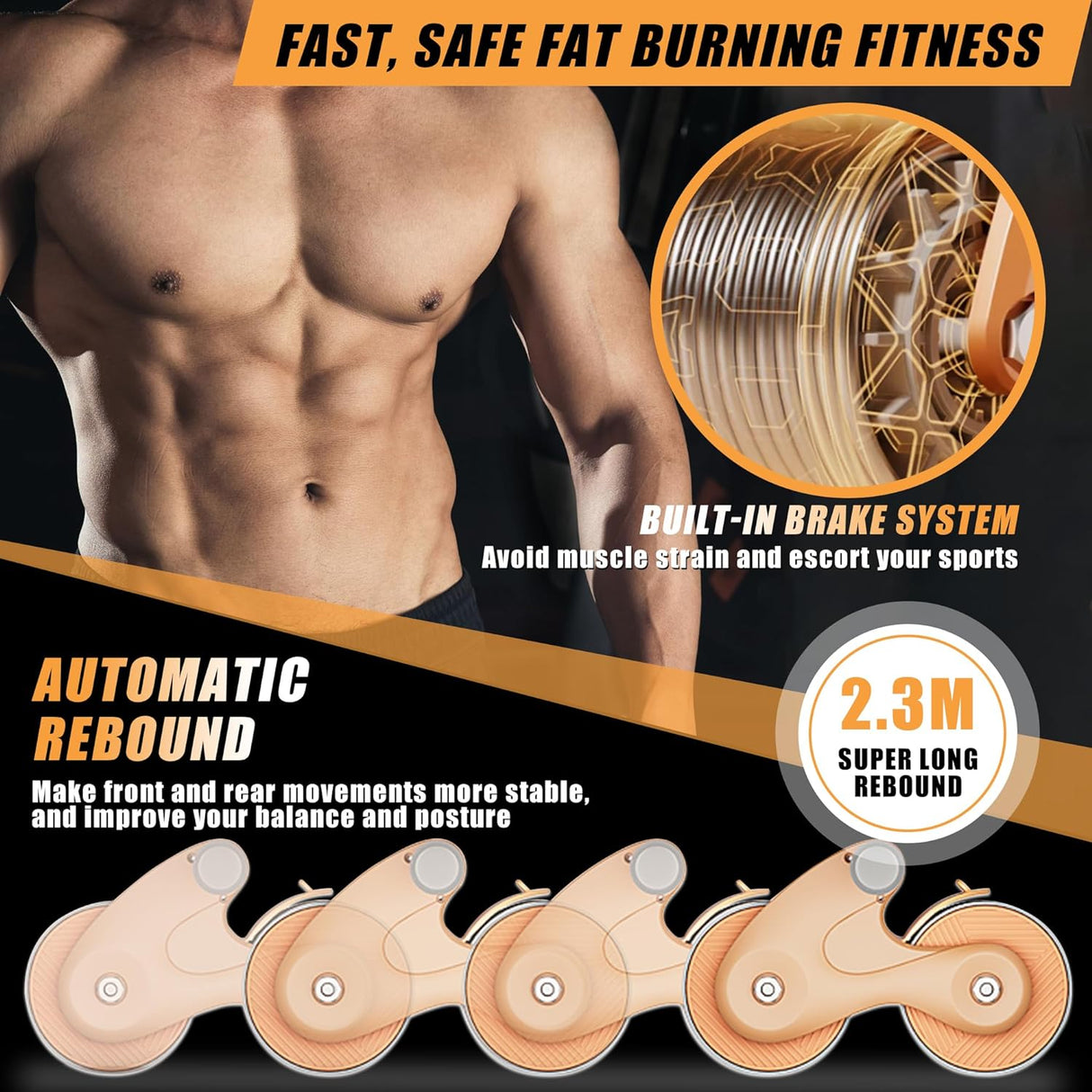 AB-VANTAGE 360™ | Smart Core Trainer (2024 Edition) Inc FREE Timer + Knee Pad